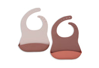 Bavoir Silicone - Natural Shades - 2 Unités