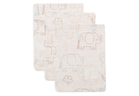 Washcloth Muslin - Elephant Tales - 3 Pack