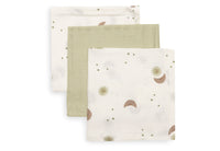 Hydrofiel Monddoekje 31x31cm - Over the Moon - 3 Stuks